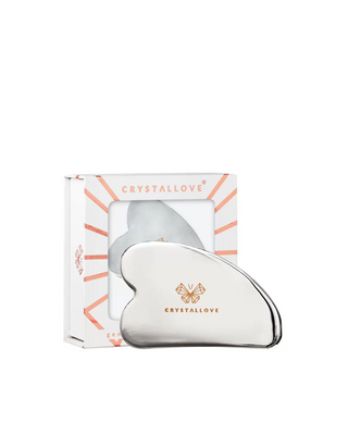 Pietra per il massaggio facciale Gua sha in acciaio inox Cryo Ice Gua Sha Crystallove