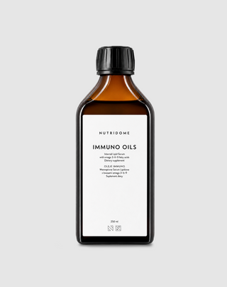 Oli per il sistema immunitario con acidi grassi omega 3-6-9 in forma liquida Immuno Nutridome 250 ml - 1