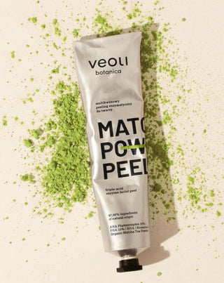 Peeling enzimatico con acidi AHA 10%, PHA 10%, BHA Matcha power peel Veoli Botanica - 2