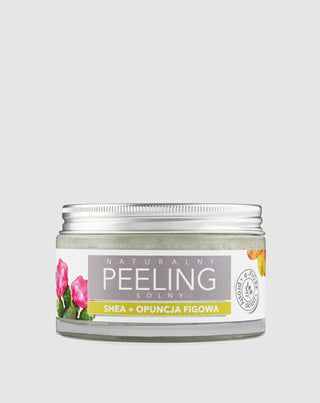 Scrub al sale naturale con burro di karité di fico d'India e vitamina E fortemente rassodante E-Fiore - 1
