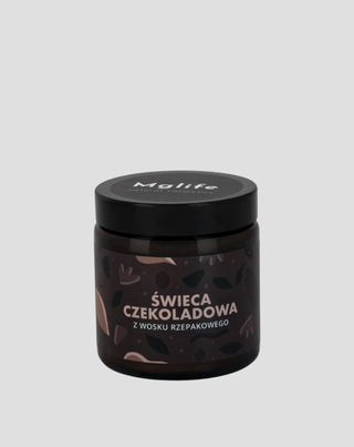 Candela con cera di colza profumata al cioccolato naturale ecologica Mglife - 1