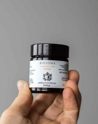 Peeling enzimatico - Maschera alla papaya per tutti i tipi di pelle, linea RAW Biosoma - 2
