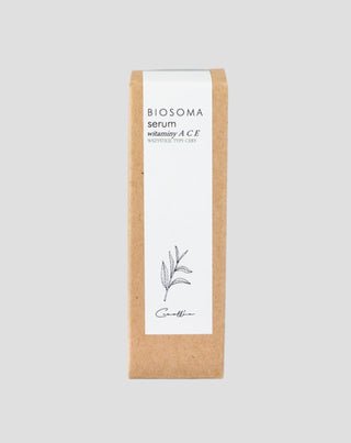 Siero viso alle vitamine ACE per uniformare il tono della pelle, nutrire e levigare Biosoma - 3