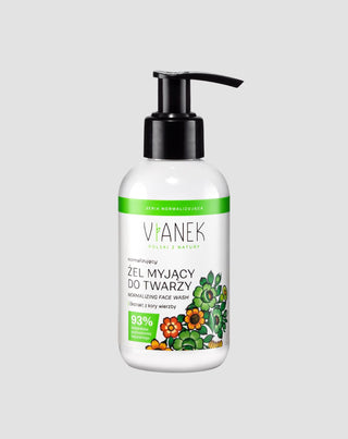 Gel detergente normalizzante per pelli problematiche con estratto di corteccia di salice bianco Vianek - 1