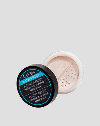 Cipria in polvere fissante trasparente e waterproof dalla consistenza setosa Gosh - 1
