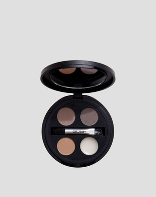 Palette di 3 ombretti e cera trasparente per lo styling delle sopracciglia, per risultati di lunga durata Gosh - 1