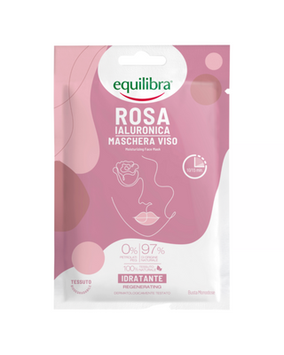 Maschera Viso Rivitalizzante alla Rosa con Acido Ialuronico Rose Equilibra - 1