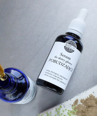 Siero per il cuoio capelluto che stimola la crescita dei capelli con una miscela di erbe indiane BIOUP - 3