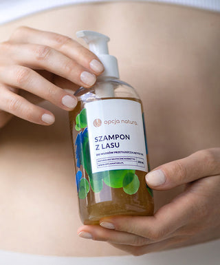 Shampoo Forest per capelli grassi alla menta e all'aloe vera Opcja Natura - 2