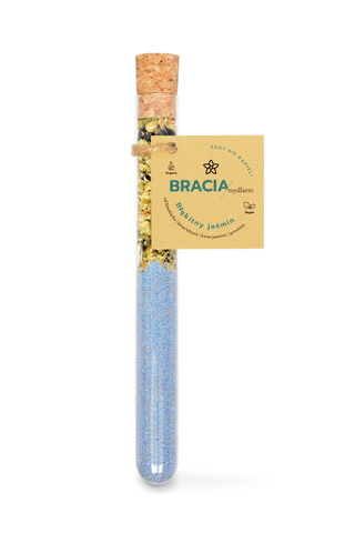 Shot da bagno idratante con fiore di clitoria Gelsomino blu Bracia Mydlarze - 1