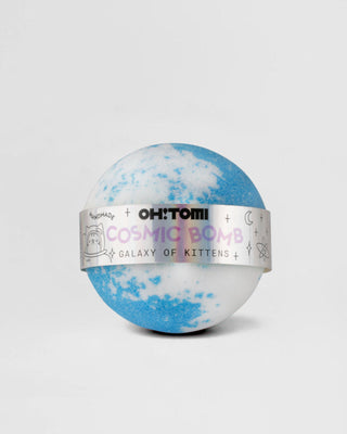 Bomba da bagno effervescente con oli nutrienti Galaxy of Kittens Oh!Tomi