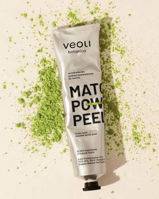 Peeling enzimatico con acidi AHA 10%, PHA 10%, BHA Matcha power peel Veoli Botanica - 2