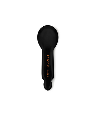 Massaggiatore contorno occhi gua sha di ossidiana nera - riflessologia facciale Crystallove - 1