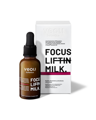 Siero emulsione liftante anti-età con bakuchiol Focus lifting milk Veoli Botanica - 1