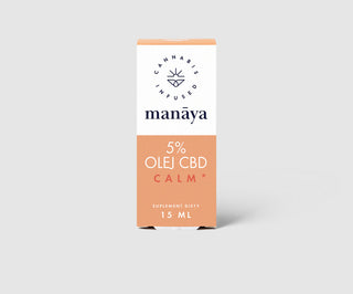 Olio di CBD al 5% per calmare lo stress e alleviare la tensione Calm Manaya