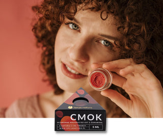 Balsamo protettivo per labbra al mirtillo rosso cmok Opcja Natura - 6