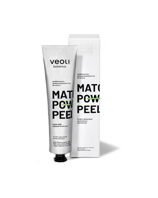 Peeling enzimatico con acidi AHA 10%, PHA 10%, BHA Matcha power peel Veoli Botanica - 1