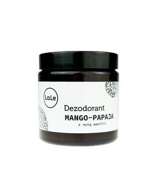 Deodorante biologico in crema - Mango-papaya con una nota di vaniglia per una sensazione di freschezza di lunga durata La-Le - 1