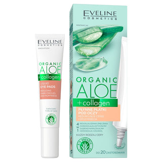 Patch liquide contorno occhi con aloe vera e collagene per ridurre occhiaie e gonfiori 3 in 1 Eveline
