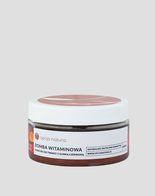 Maschera Bomba vitaminica per viso e corpo con argilla rossa 100% naturale Opcja Natura - 1