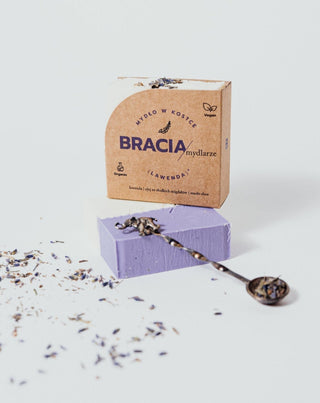 Sapone alla lavanda lenitivo e idratante con olio di riso e burro di karité Bracia Mydlarze - 2