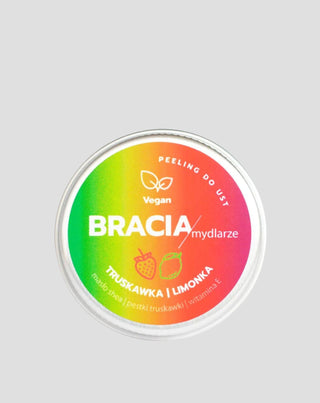 Esfoliante labbra fragola e lime con vitamina E idratante e levigante Bracia Mydlarze - 1