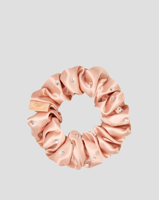 Elastico per capelli in seta con cristalli – rose gold Crystallove_3 - 3