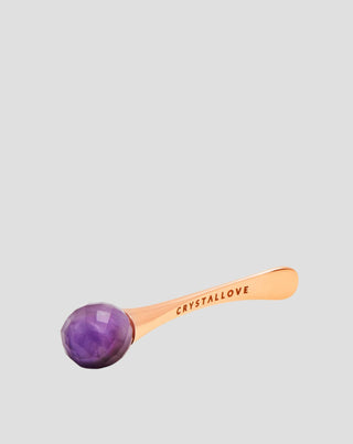 Massaggiatore contorno occhi 3D con ametista e applicatore per crema Crystallove_3 - 3