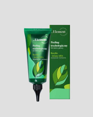 Peeling tricologico detergente per il cuoio capelluto con estratto di basilico e acido fruitale Element - 1