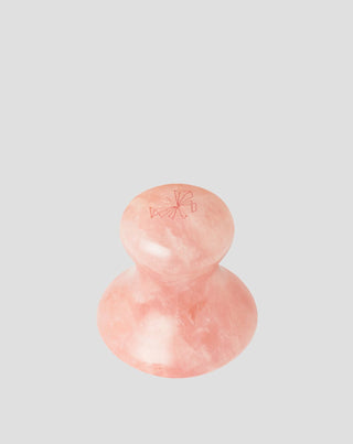 Fungho per massaggio viso in quarzo rosa naturale Crystallove_3 - 3