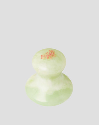 Funghetto per massaggio viso in giada naturale Crystallove_2 - 2