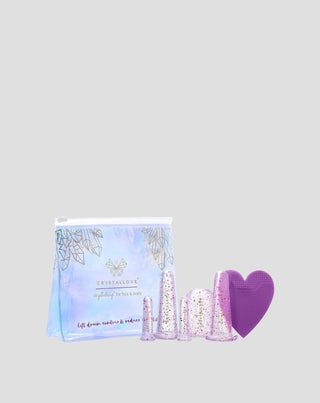 Coppette in silicone per massaggio del viso e del corpo che favoriscono l'eliminazione delle tossine Crystallove - 1