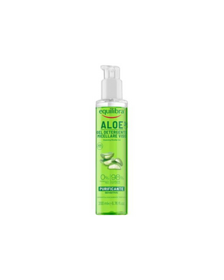 Aloe gel micellare con acido ialuronico per pelli sensibili Equilibra - 1