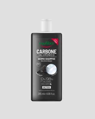 Shampoo detergente con carbone attivo e alo vera Equilibra