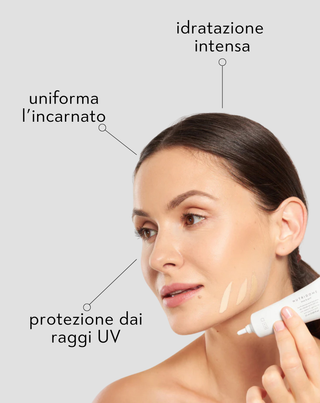 Crema viso BB idratante spf 50 con acido ialuronico e vitamina C 03 Light Beige Nutridome - 4