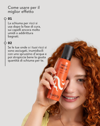 Mousse fissante per capelli ricci senza appesantirli Wave me up Twisty - 3