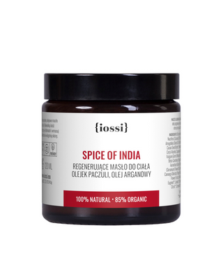 Burro corpo con acidi Omega 6 e 9 dal profumo a base di erbe e spezie Spice of india Iossi