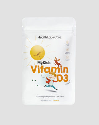 Vitamina D vegana per bambini MyKids Vitamina D3 in gelatine Health Labs Care 60 pezzi - 1