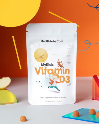 Vitamina D vegana per bambini MyKids Vitamina D3 in gelatine Health Labs Care 60 pezzi - 2