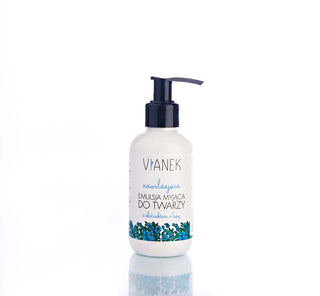 Emulsione detergente viso idratante per pelli secche e sensibili con estratto di tiglio Vianek
