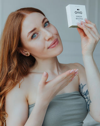 Lenti a contatto colorate verdi con striature argentate green moons no. 3 Ovio - 2