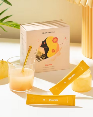 Collagene da bere GlowMe all’aroma di Ananas-Mango Health Labs Care 30 Bustine - 3