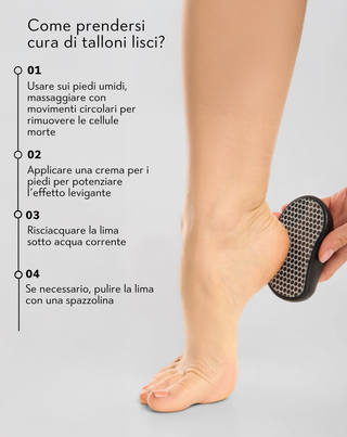 Raschietto per piedi in nano-vetro per rimuovere la pelle callosa Nutridome - 3