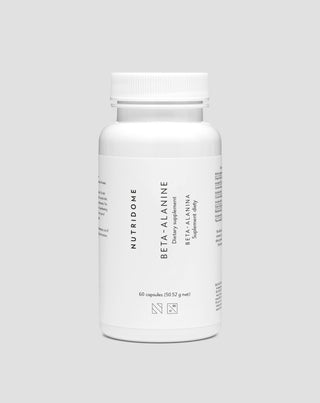 Beta-alanina 700 mg per le prestazioni e la riduzione dell'affaticamento muscolare Nutridome, 60 capsule - 1
