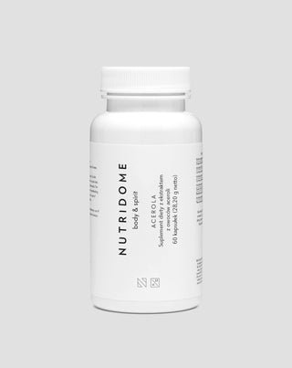 Acerola tabletki z naturalnym ekstraktem z owoców aceroli Nutridome 60 kapsułek - 1