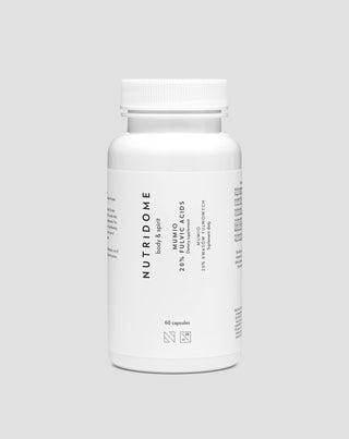 mumio 20% acidi fulvici con piperina per immunità ed energia nutridome 60 capsule - 1