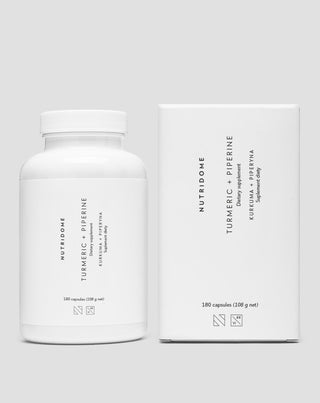 Curcuma e piperina per il supporto della digestione e della funzione epatica integratore alimentare Nutridome 180 capsule - 5