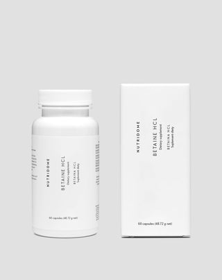 Betaina HCl 475 mg per supporto alla digestione, gonfiore, senso di pesantezza e bassa acidità gastrica Nutridome 60 capsule - 2