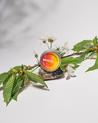 Sorbetto fruttato per labbra secche e screpolate alla ciliegia, mango e mandarino Bracia Mydlarze - 3