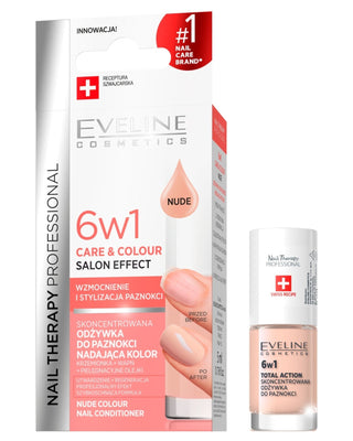 Balsamo concentrato per unghie colorante 6in1, Nude Eveline